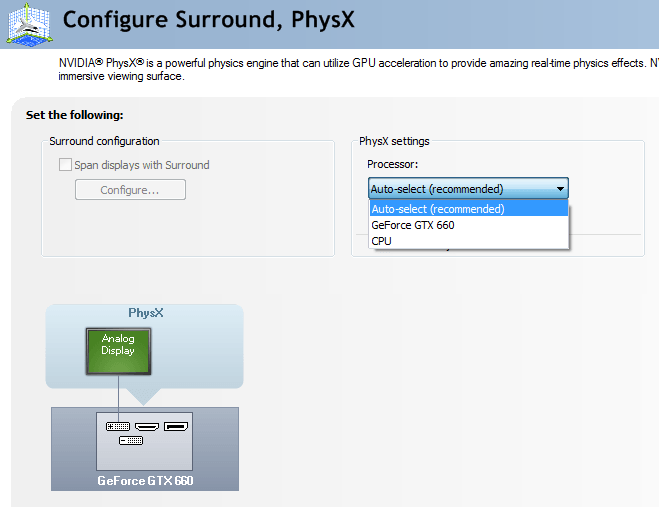 Панель управления NVIDIA