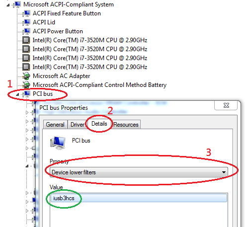 Снимок экрана с изображением установленного драйвера iusb3hcs