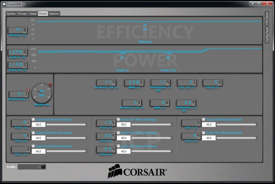 Corsairs Link Dashboard