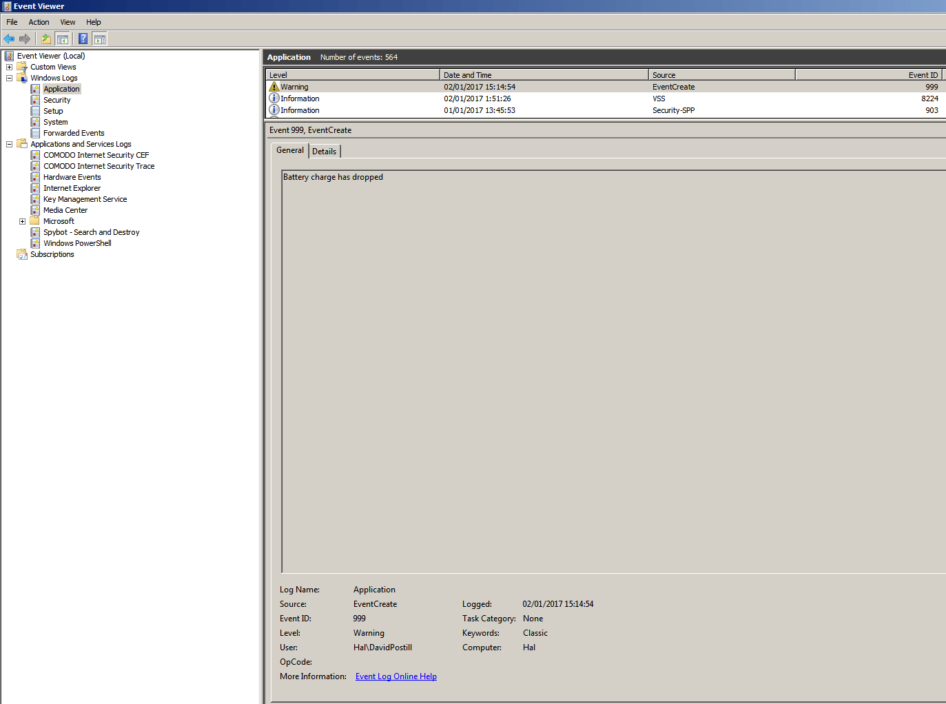 Windows events id. Windows 903.