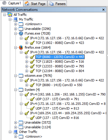 Скриншот Microsoft Network Monitor