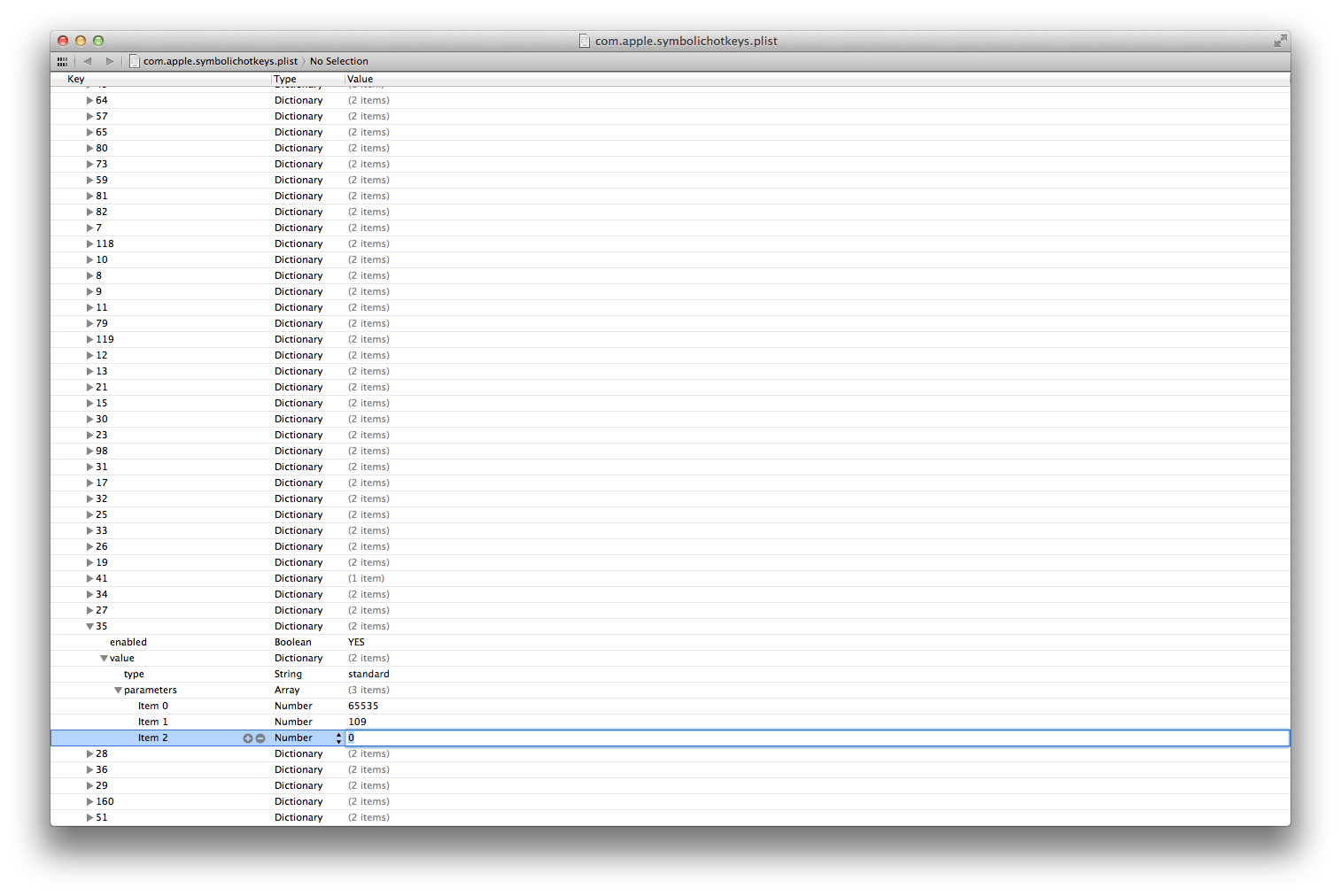 XCode PList Editor