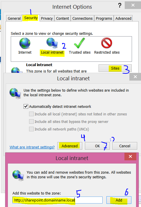 Конфигурация Internet Explorer