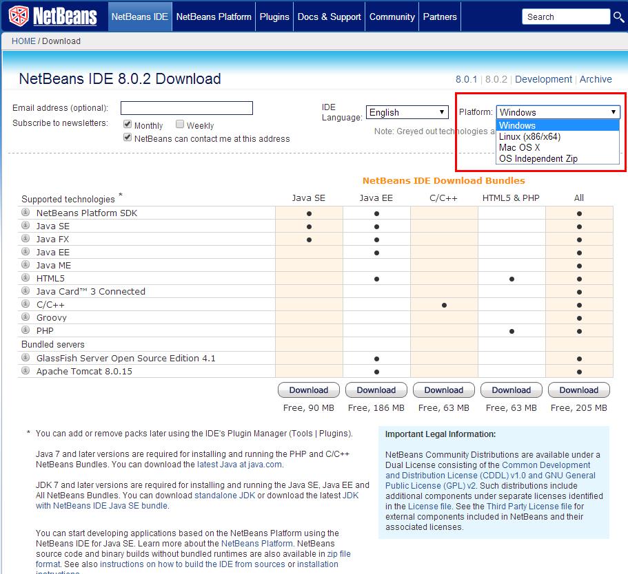 IDE NetBeans 8