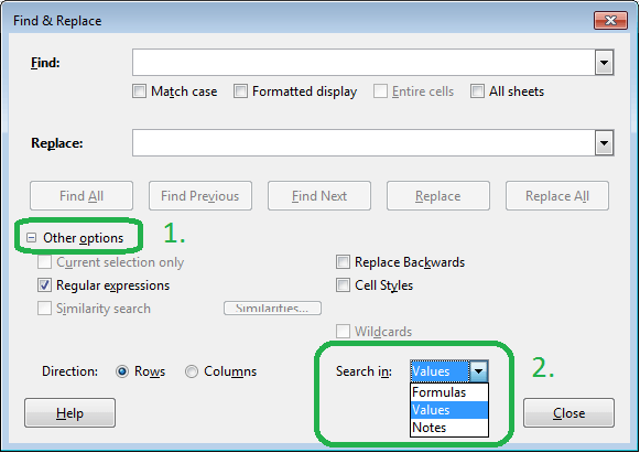 Search dialog. Search dialog