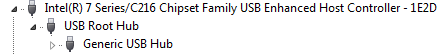 Устройство-концентратор USB под контроллером USB 2.0 (EHCI