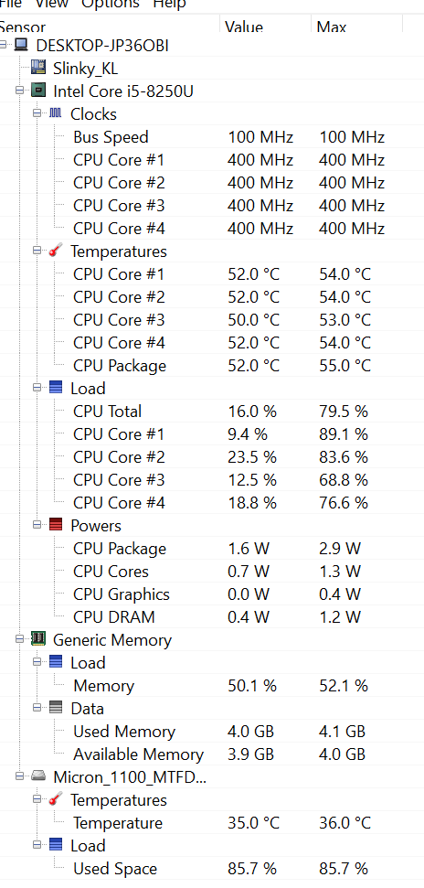 Cpu package что это температура