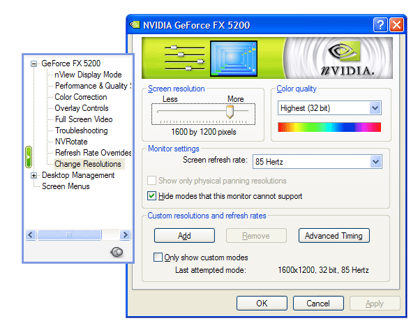 Nvidia Custom Resolution 2