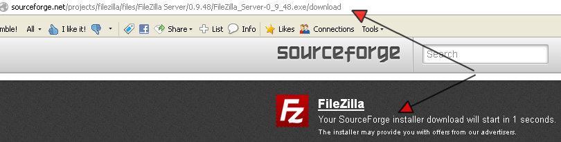 Sourceforge установщик