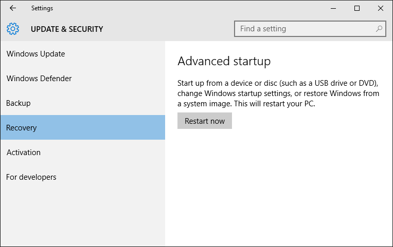 Понизить версию windows. Advanced startup. windows 10. update &amp; security. update security перевод. восстановление и выберите перезапустить сейчас в advanced startup..