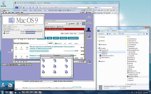 SheepShaver Mac OS 9 под управлением Windows 7 64-разрядная версия