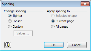 Visio2007 Org Chart Spacing Диалог