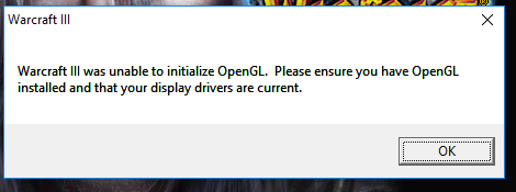 Ошибка OpenGL