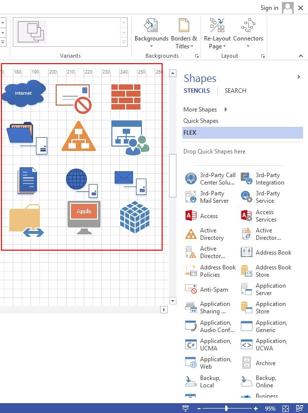 Visio Трафарет Метро стиль