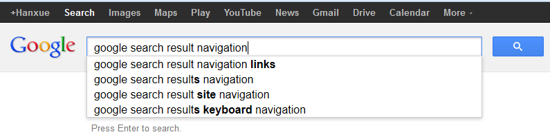 Google Instant Search